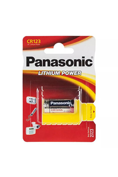 PANASONIC Baterie CR123 3V LITIU 16.8x34.5mm blister 1 buc