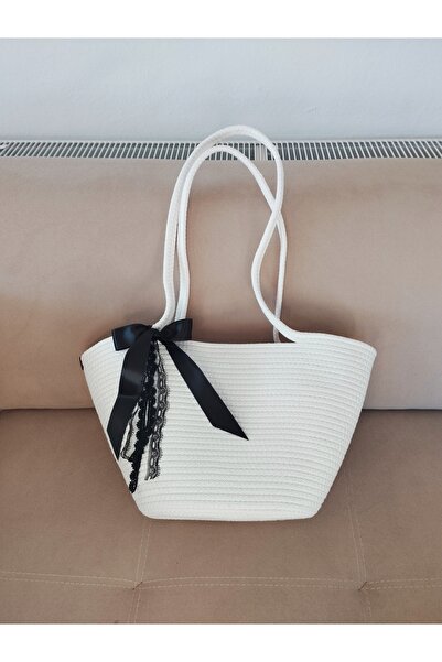 bayram taşcıoğlu home desing Daily Vacation Beach Straw Bag Handle Bag