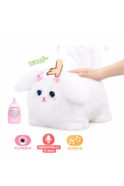 PROCART Cățeluș de jucărie interactiv, efecte sonore, flash-uri, funcție de î...