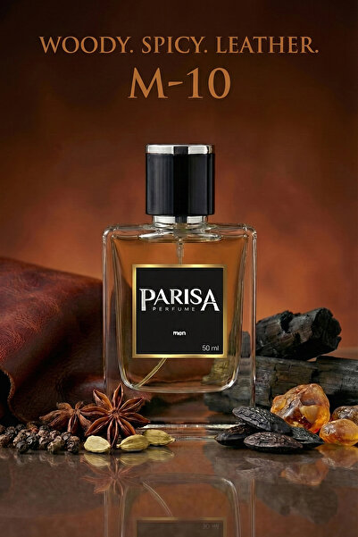 parisa M-10 Signature Man Edp 50 ml - Siyah Biber & Deri Notalı Karizmatik Od...