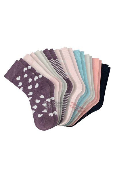 Schiesser Mädchen Socken, 10er Pack - "Legwear Kids", Muster, Baumwolmischung