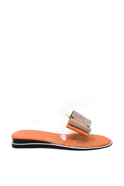 kanuga Women's Stone Detailed Slippers Pink Gldn705