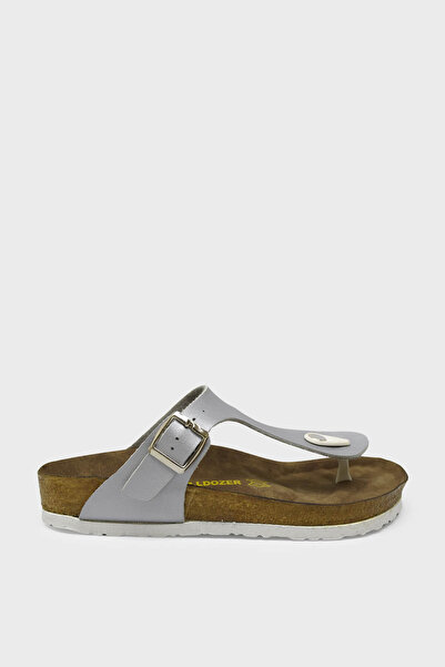 Bulldozer Women's Daily Flip Flops Silver Bul-221303