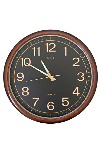 ALQANNAS BAOLI Large Round Silent Sweep Wall Clock Night Glow Dial