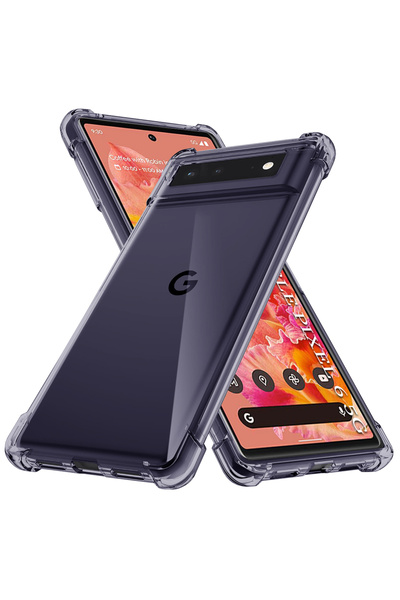 Techsuit Husa Google Pixel 6 Shockproof Clear Silicone, fumuriu
