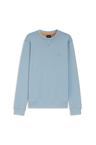 BOSS Logo Detaylı Pamuk Sweatshirt
