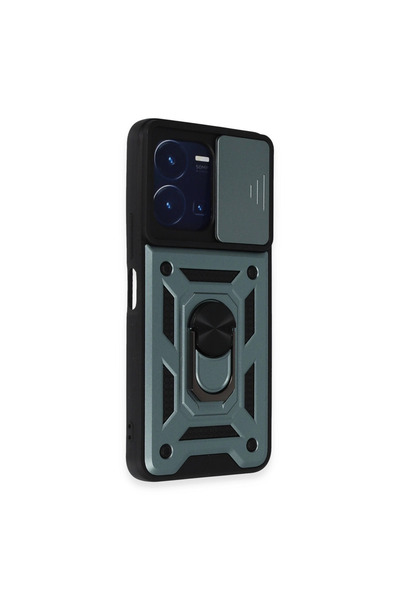 Twin Store حافظة Y35 مع حلقة عدسة بارس سيليكون - أخضر