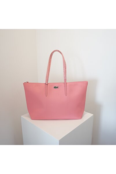 GENERAL حقيبة تسوق كلاسيكية بلون موحد من لاك أوست