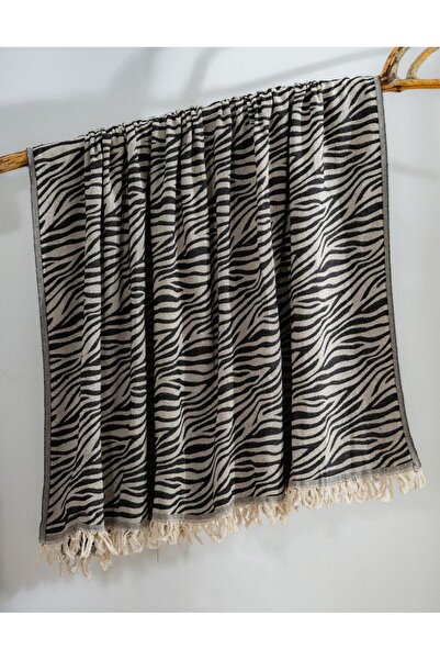 Comfort Craft 100% Cotton Sofa Throw Tv Blanket, Black Zebra 130X170 cm High ...