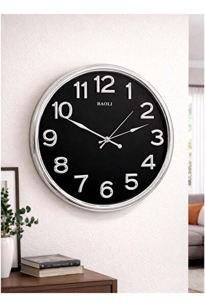 ALQANNAS ساعة حائط باولي كبيرة مستديرة صامتة الحركة