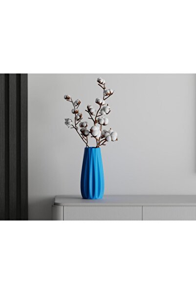 Sani Decorative vase Sani, Orlando 94 x 94 x 200 mm, Cyan