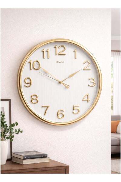 ALQANNAS ساعة حائط باولي كبيرة مستديرة صامتة الحركة