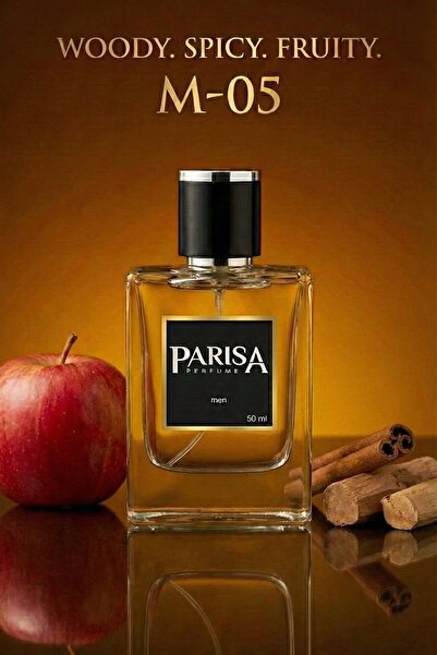 M-05 The B. Edp 50 ml - Kırmızı Elma & Tarçın Notalı Odunsu Baharatlı Erkek Parfümü PRSM05