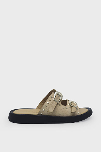 Beety Women's Daily Slippers Beige Suede Akyn209.804