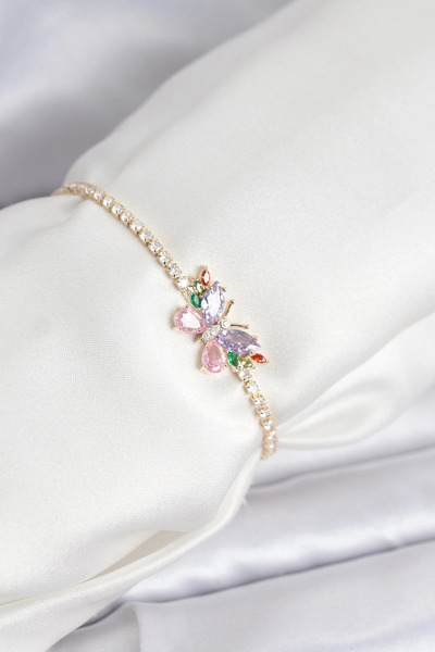 Nacario Mey imports ®   Colorful model zircon stone elevator waterway women's...