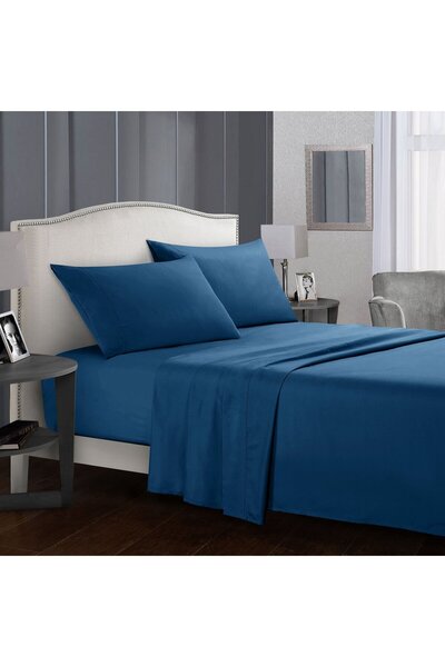 ZJ&Brothers King Bed Sheets Set, 500 TC, 4 Piece, Microfiber, 41 cm Pockets, ...