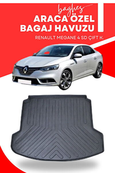 Baghes Renault Megane 4 Sedan 2015 Sonrası Uyumlu Bagaj Havuzu
