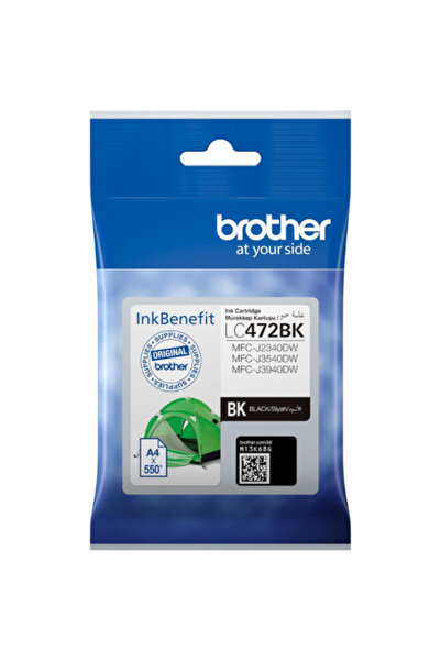 Brother خرطوشة حبر أصلية LC472BK أسود