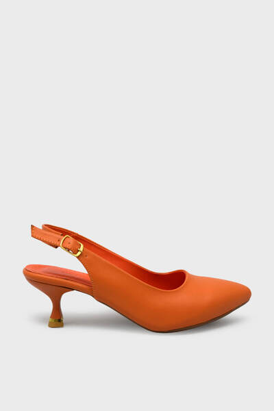 kanuga Women's Open Back Heeled Shoes Orange Lpa910