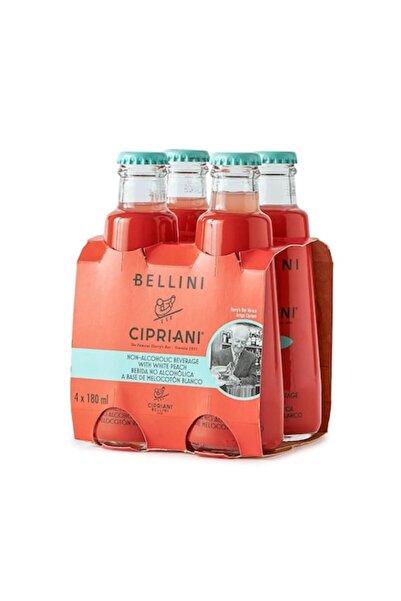 Cipriani Bellini Zero, piersici, 4x 0.18L, pachet de 6 bucăți de câte patru