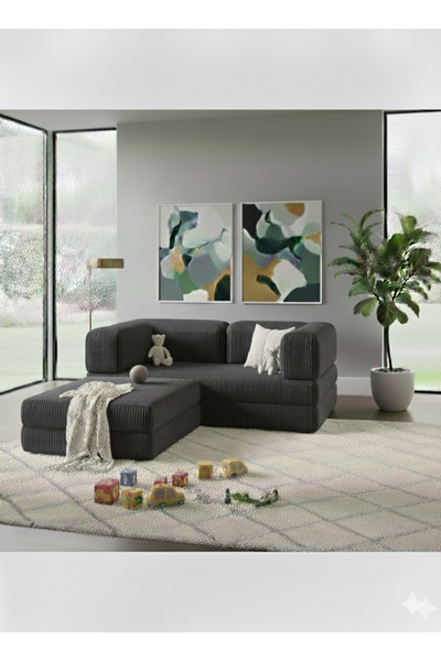 NWİN HOME Linea 160*160 Köşe Koltuk Takımı Sünger Dinlenme Köşesi Metalsiz Cı...