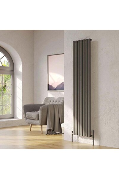 Lojimax Alüminyum Dekoratif Radyatör Bella 1800 x 286 5 Dilim | Dokulu Antras...
