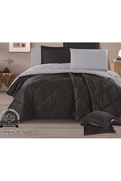 alzawia Double bed sheet set, 8 pieces, plain, 100% cotton