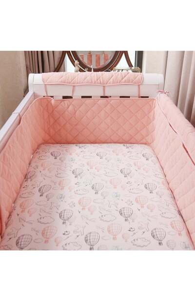 DOMEET Rectangular Anti Collision Crib Cushion，Baby Crib Bumper，Breathable Cr...
