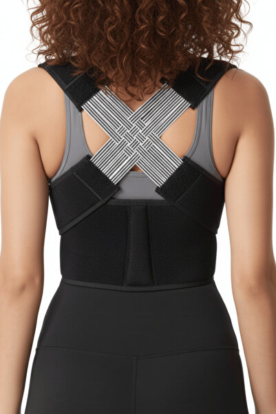 BEYBOS Corset medical reglabil pentru spate și talie, pentru o postură vertic...