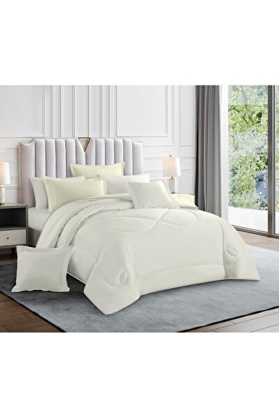 alzawia Plain double bed sheet, microfiber summer fabric, cool material, 8 pi...