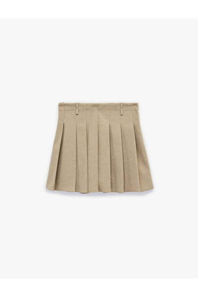 Koton Thick Pleated Mini Skirt