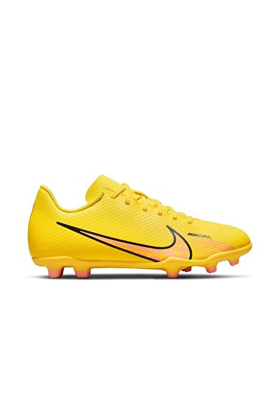 Nike Yellow Jr Mercurial Vapor 15 Club Fg/Mg Kids Football Boots