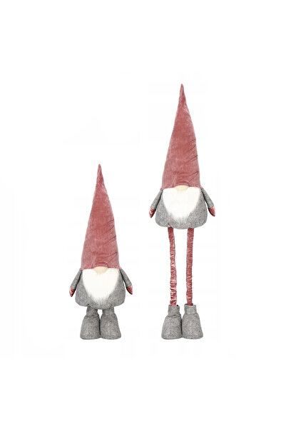 SERSIMO Christmas figurine, Gnome, telescopic legs, extendable height 80-120cm