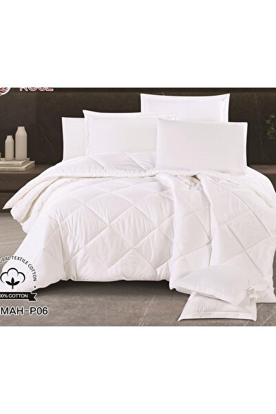 alzawia Double bed sheet set, 8 pieces, plain, 100% cotton