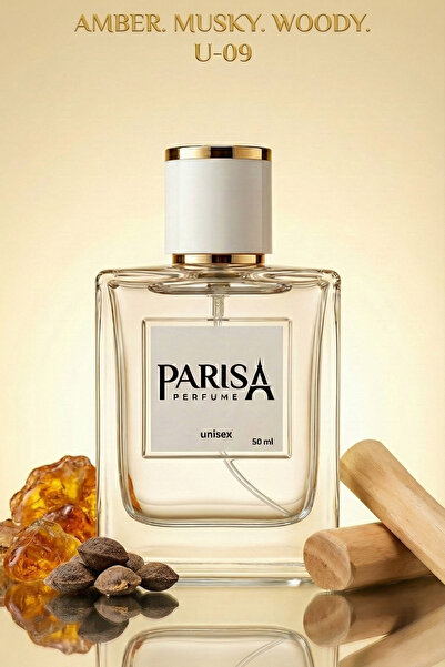 parisa U-09 Molecules Edp 50 ml - Misk & Amber Notalı Saf ve Modern Odunsu Un...