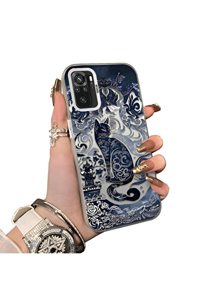 ucuc Xiaomi Redmi Note 10 Compatible Silicone Edge Hard Back Anti-Fall Case C...