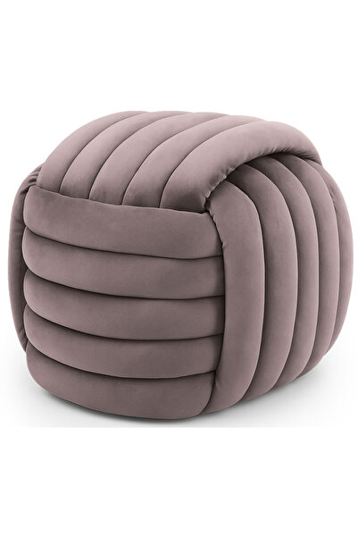 SERSIMO Nilo upholstered stool, velour, 53x50x43 cm, powder pink
