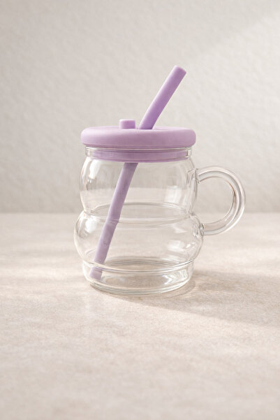 Kitchen Way Cute Bottle with Straw 750ml Suitable for Daily Use Practical Des...