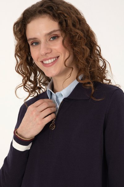 U.S. Polo Assn. سترة نسائية باللون الأزرق الداكن 50309661-VR033