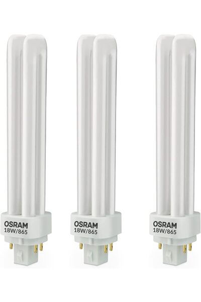 Osram Home Decorative And Durable 18 Watts 4 Pin Day Light Cfl Bulb (Pack Of ...