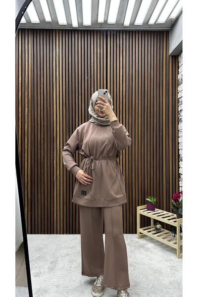 Rema Women's Ki̇bri̇t Çima Detail Pants Suit (Two-Piece)