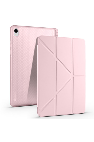 Fuchsia Tri-Folding Case with Pen Slot Compatible with Galaxy Tab S11