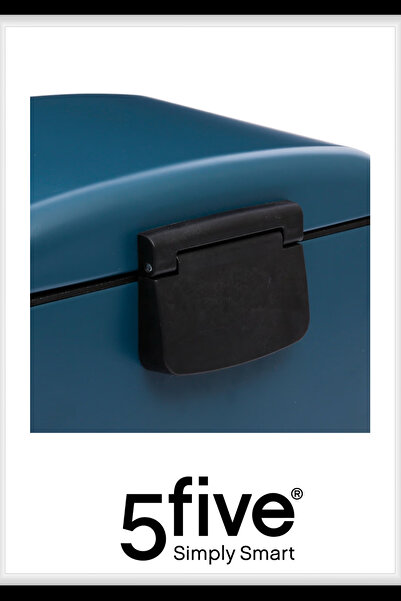 5FIVE Ariane Metal Pedallı Antrasit 30 L Çöp Kutusu, Çıkarılabilir Kova, Poşe...