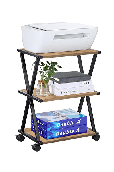 servetavcı Raflı V Yazıcı Sehpası - 40x30