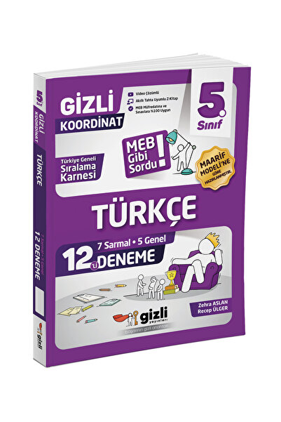 Gizli Yayınları 5. Sınıf Türkçe 12'li Deneme-MEB Gibi Sordu