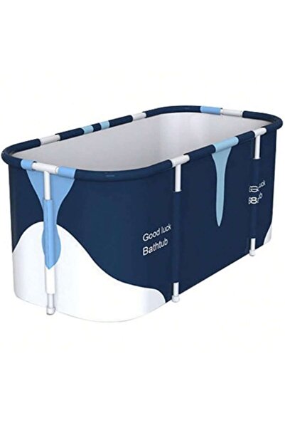 Mtanvxay Metal Frame Foldable Bathtub 55" Oversized Portable SPA Tub for Home...