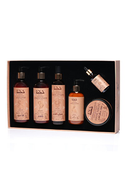 EXA اكسا طقم جوجوبايا وبامبو للعناية بالشعر