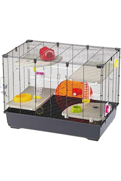 Ferplast Hamster kafesi Village 80, 5 katlı küçük hayvan kafesi, hamster çark...