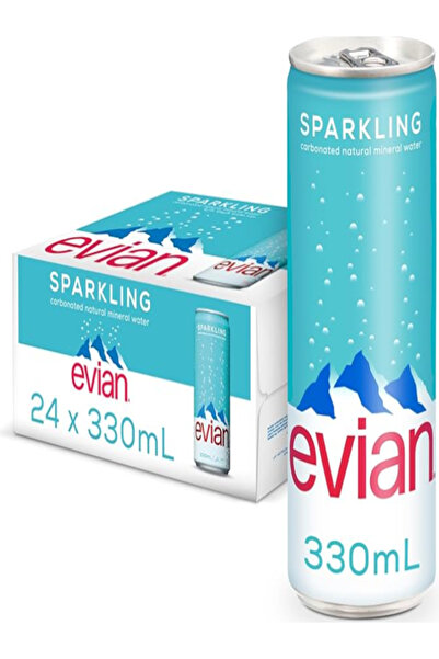 Evian علب مياه غازية ٢٤ × ٣٣٠ مل