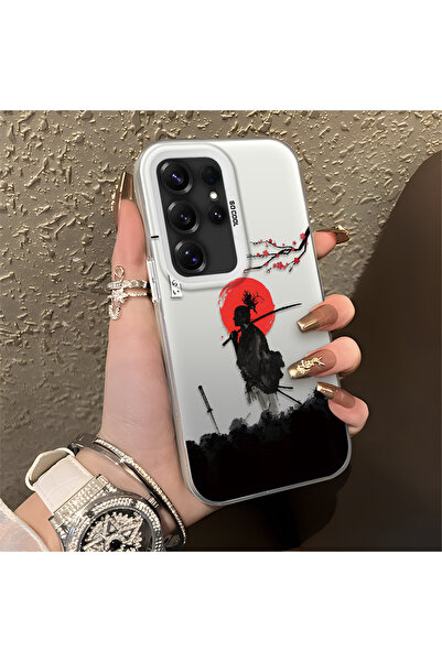 NO BRAND غطاء سيليكون نحيف مقاوم للصدمات بنمط الساموراي متوافق مع هاتف سامسون...